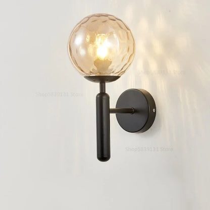 DecorBites™ Glass Ball Wall Lamp Metal Wall Lights for Modern Living Room Decoration
