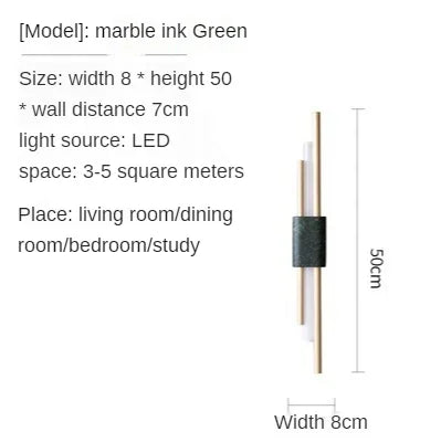 Decorbites™ Gold LED Wandlampe | Moderne nordische Schlafzimmer Wohnzimmer Innenbeleuchtung