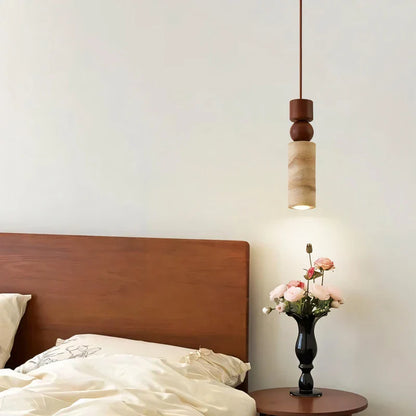 Decorbites™ LED Gelbe Travertin-Hängeleuchte für Heimdekoration und Leuchtarmaturen