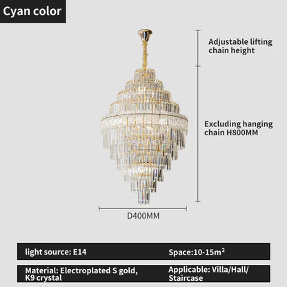 Decorbites™ Elegante Kristall-Lüster: Moderne europäische Beleuchtung für Wohnzimmer, Esszimmer und Schlafzimmer