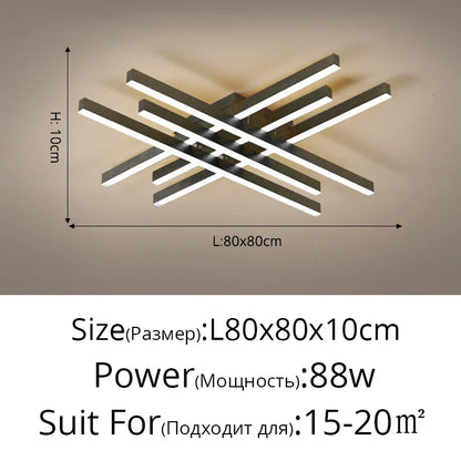Decorbites™ Gold Schwarz Acryl LED Kronleuchter: Elegante Innenbeleuchtung für Schlafzimmer, Esszimmer, Wohnzimmer