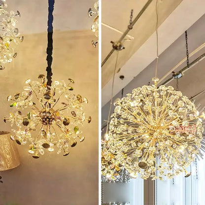 DecorBites™ Crystal LED Ceiling Pendant Chandelier for Home Decoration and Lighting