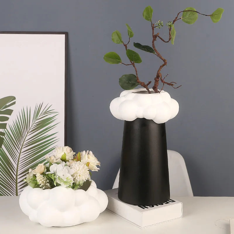 Decorbites™ Abstrakter Patchwork-Keramikvase Blütenblumentopf Wohnraumausstattung