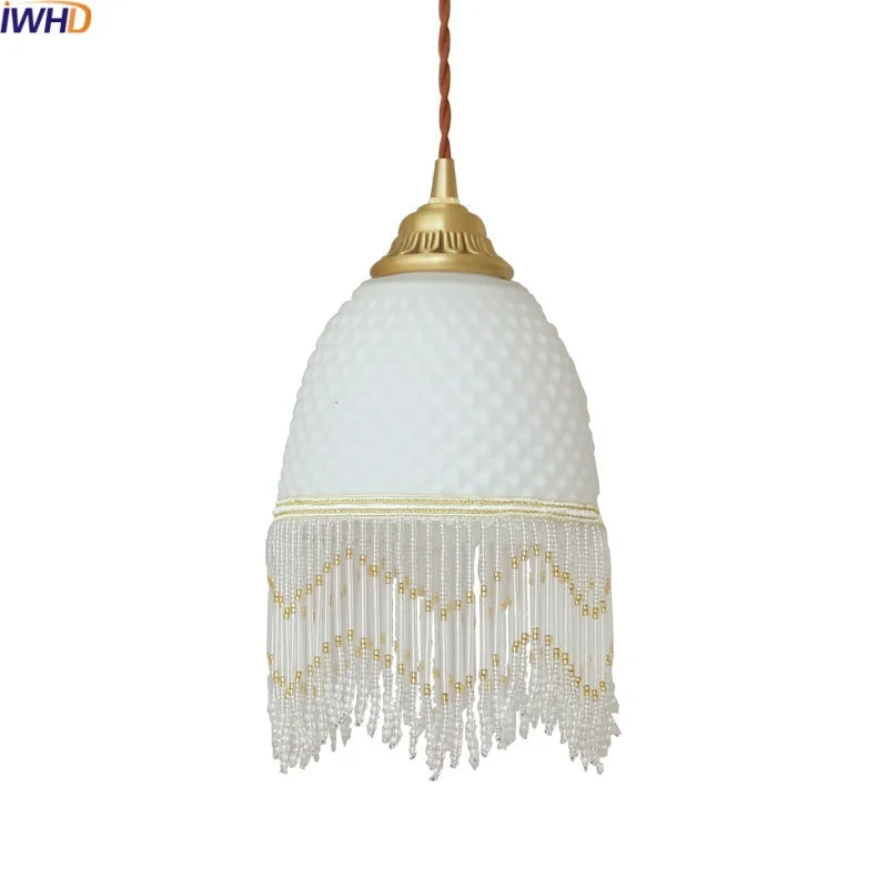 Decorbites™ Glas-Tassel-LED-Pendantleuchten für Wohnzimmer, Esszimmer und Schlafzimmer, Retro-Stil-Leuchten