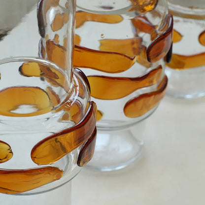 DecorBites™ Clear Glass Vase Bubble Floral Arrangement Room Decoration