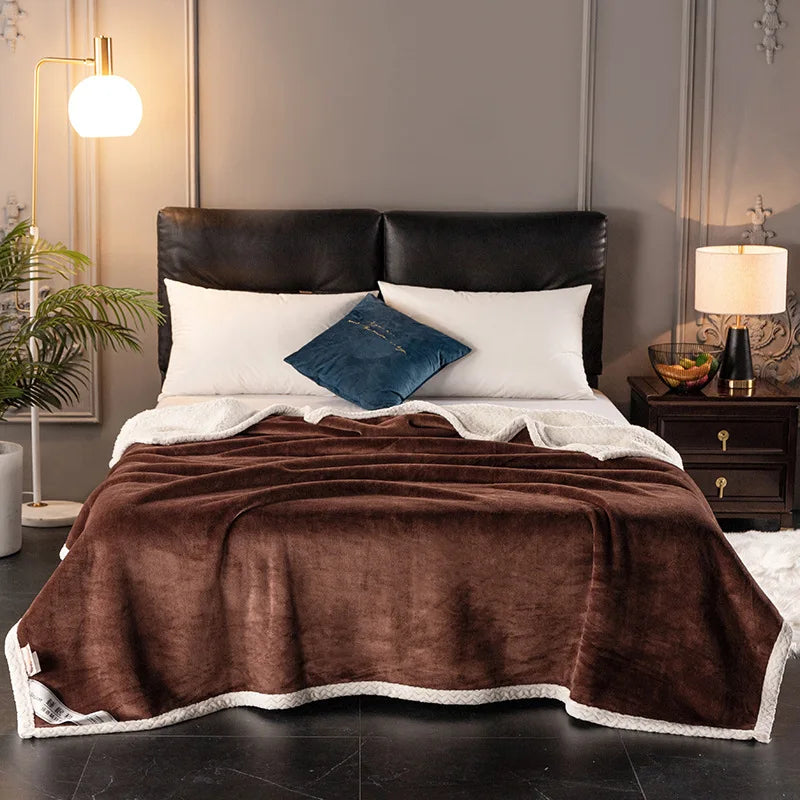 Decorbites™ Zweilagiges Samt-Sofadecke: Luxuriös warm & hautfreundlich