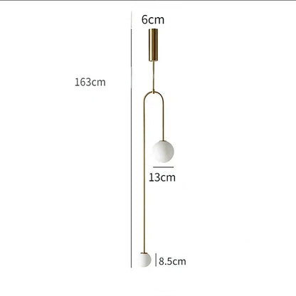 DecorBites™ Double Head Glass Ball Pendant Lights for Hotel Bedroom and Bathroom