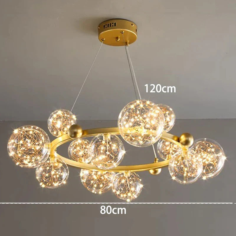 Decorbites™ Kristall-Leuchter: Moderne Treppen-Pendantlampe für Wohnzimmer, Innenbeleuchtung