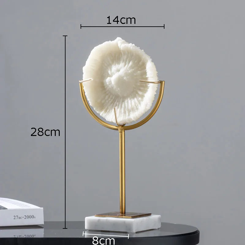Decorbites™ Korallenharz-Statue Schreibtischdekoration Moderne Heimdekoration Ornamente