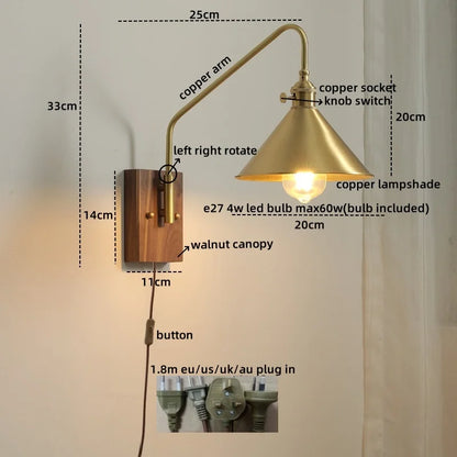 Decorbites™ Glas-Kupfer-LED-Wandleuchte Moderne Treppenbeleuchtung