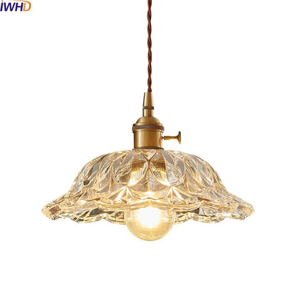 Decorbites™ Japanischer Stil LED-Hängeleuchte Kupferglas Hängelampe