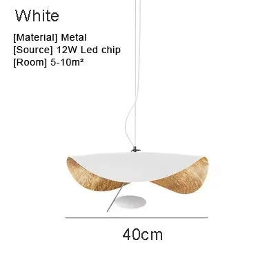 Decorbites™ Lederarm Manta Hängeleuchte – Industrieller Retro-Stil Weiß/Schwarz Deckenlampe