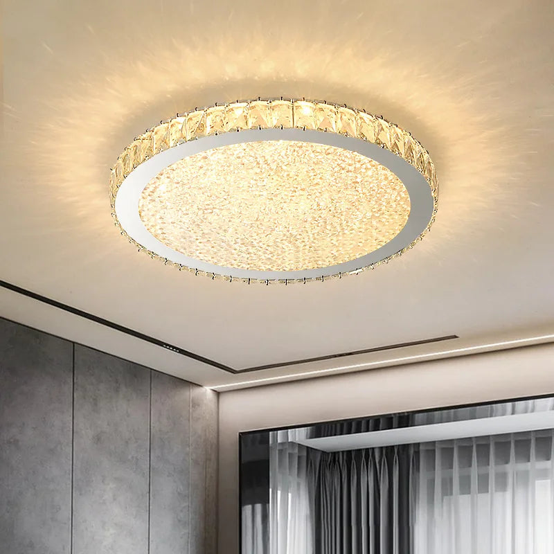 Decorbites™ Kristall-Runder LED-Deckenleuchter - Moderne Edelstahlleuchte