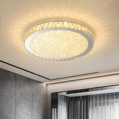 Decorbites™ Kristall-Runder LED-Deckenleuchter - Moderne Edelstahlleuchte