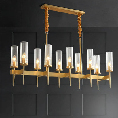 Decorbites™ Vergoldete nordische LED-Kronleuchter für das Wohnzimmer | Luxuriöse hängende Pendelleuchte