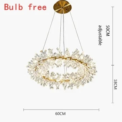 Decorbites™ Kristall-LED-Kronleuchter für die Wohnraumausstattung – Moderne Hängeleuchte