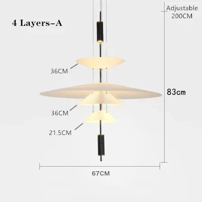 Decorbites™ LED-Akryl-Deckenleuchte als Anhängerlampe für modernes Wohnraum-Dekor-Beleuchtung