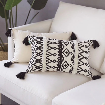 Decorbites™ Geometrisch getuftes Baumwollgewebe-Kissenbezug 45x45 cm für Heim-Sofa-Bett-Dekoration