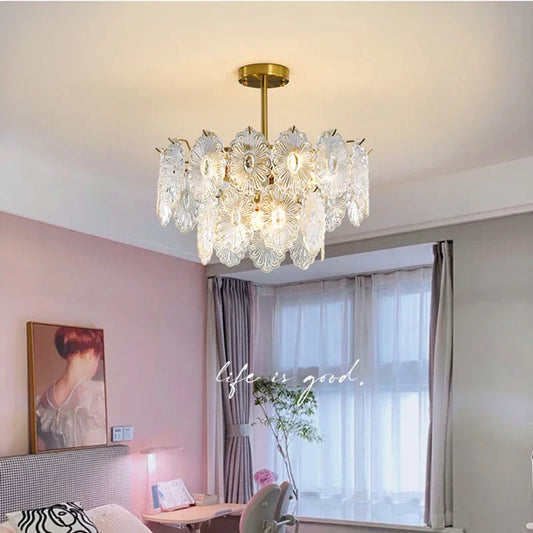Decorbites™ Elegante Glas-Lüster mit LED-Lichtern für die Raumdekoration