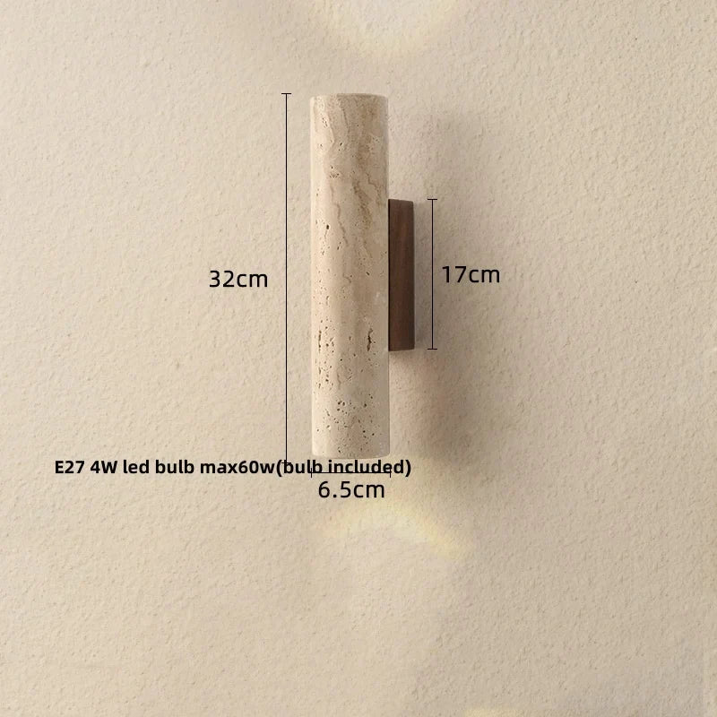 Decorbites™ LED-Wandleuchten für Esszimmer, Treppe, Schlafzimmer, Stein, Terrazzo, Holz – Wabi-Sabi-Ästhetik