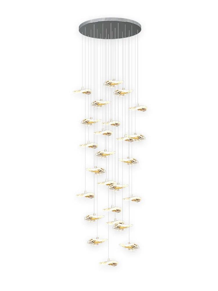Decorbites™ Kristallglas-Treppenleuchter: Moderne nordische Luxusbeleuchtung für das Wohnzimmer