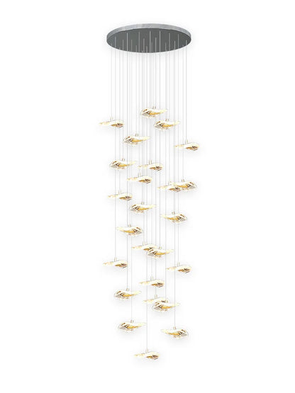 Decorbites™ Kristallglas-Treppenleuchter: Moderne nordische Luxusbeleuchtung für das Wohnzimmer