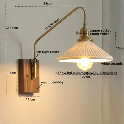 Decorbites™ Glas-Kupfer-LED-Wandleuchte Moderne Treppenbeleuchtung