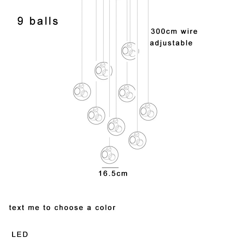 Glass Sputnik Pendant Light