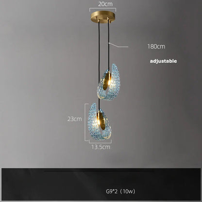 DecorBites™ G9 LED Copper Pendant Light for Foyer & Dining Room