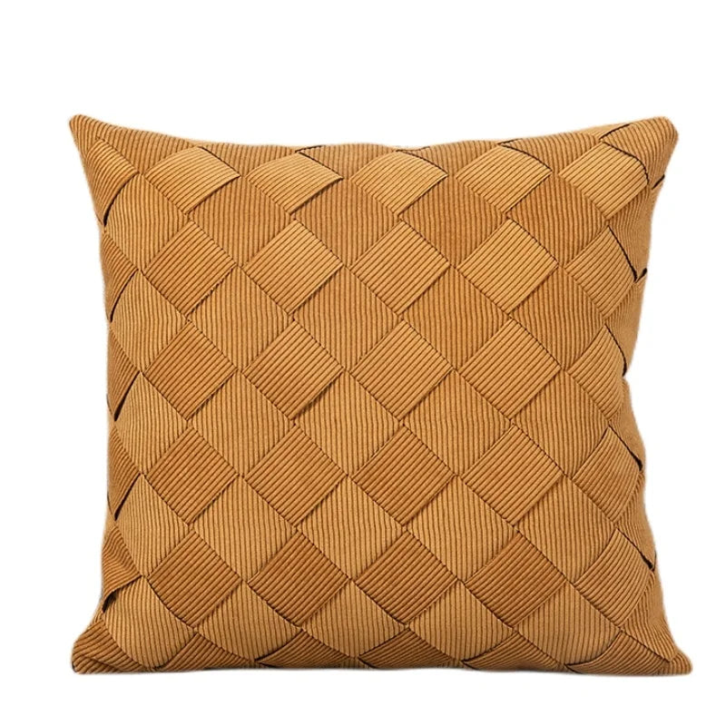 Decorbites™ Graue Web-Luxus-Kissenbezug 45x45 cm für Sofa Wohnzimmer Schlafzimmer