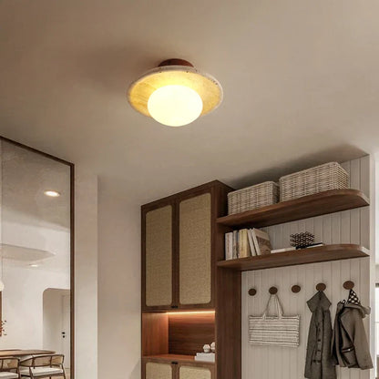 Decorbites™ LED-Deckenleuchte Gelber Travertin - Nordische Acryl-Lampe für das Wohnzimmer