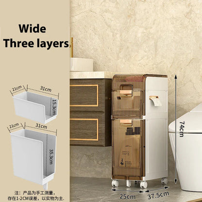 DecorBites™ Crevice Storage Rack Multi-Layer Drawer Organizer for Bathroom, Kitchen, and Car