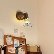 Decorbites™ Japanische Walnussholz-Wandleuchte mit Reißverschluss-Schalter für Schlafzimmer oder Flur