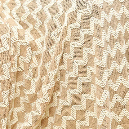 Decorbites™ Gestrickte Blanket mit Troddel-Saum: Gemütliche Wärme für Zuhause, Büro, Sofa und mehr