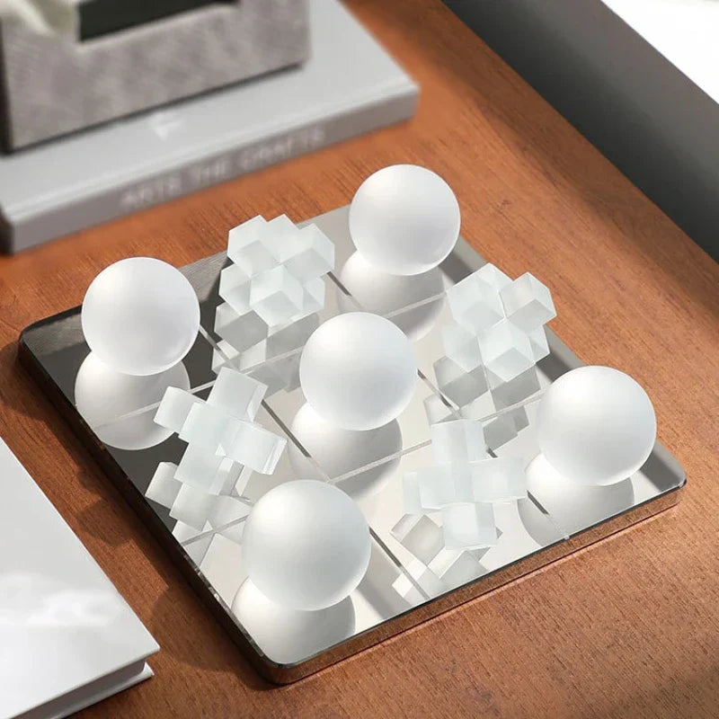 Decorbites™ Frosted Glass Geometrisches Schachbrett - Heimdekoration Handwerkskunst & Accessoires