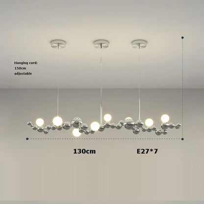 Decorbites™ Dimmbare LED-Hängeleuchte für das Wohnzimmer - Gold Silber Leuchte