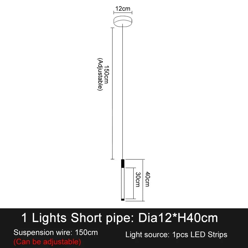 LED Staircase Pendant Chandelier