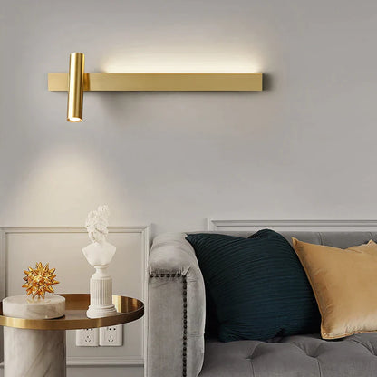 DecorBites™ Copper Wall Light Nordic Style for Bedroom Bedside, Modern Minimalist Design