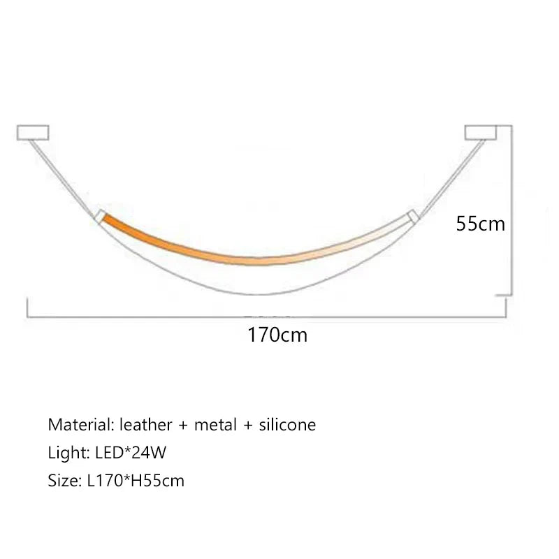 Decorbites™-Leder-Leuchter: Minimalistisches nordisches LED-Pendant-Licht für Wohnzimmer, Esszimmer und Schlafzimmer