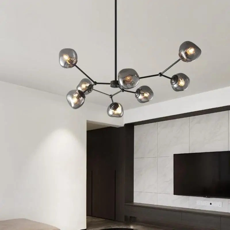 Decorbites™ Graue Lava-Glas-Hängeleuchte LED-Pendellampe Modernes Nordisches Design