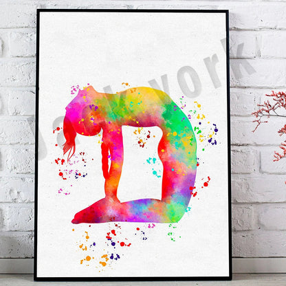 Decorbites™ Tanzkönig Yoga-Druck Frauen Tanz Asana-Pose Zen Pilates Art Deco Geschenk
