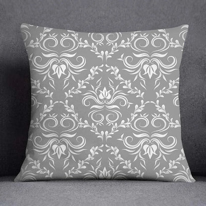 DecorBites™ Geometric Floral Print Lumbar Pillow Case 45X45cm Sofa Cushion Cover