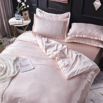 Decorbites™ Ice Rayon Satin Bettwäsche-Set: Kühlend, weich, sommerlicher Komfort für Einzel- bis Doppelbett