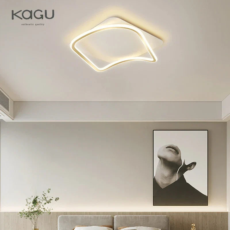 Decorbites™ Goldene LED-Deckenleuchter: Moderne Schlichtheit für Wohn-, Ess- und Schlafzimmer