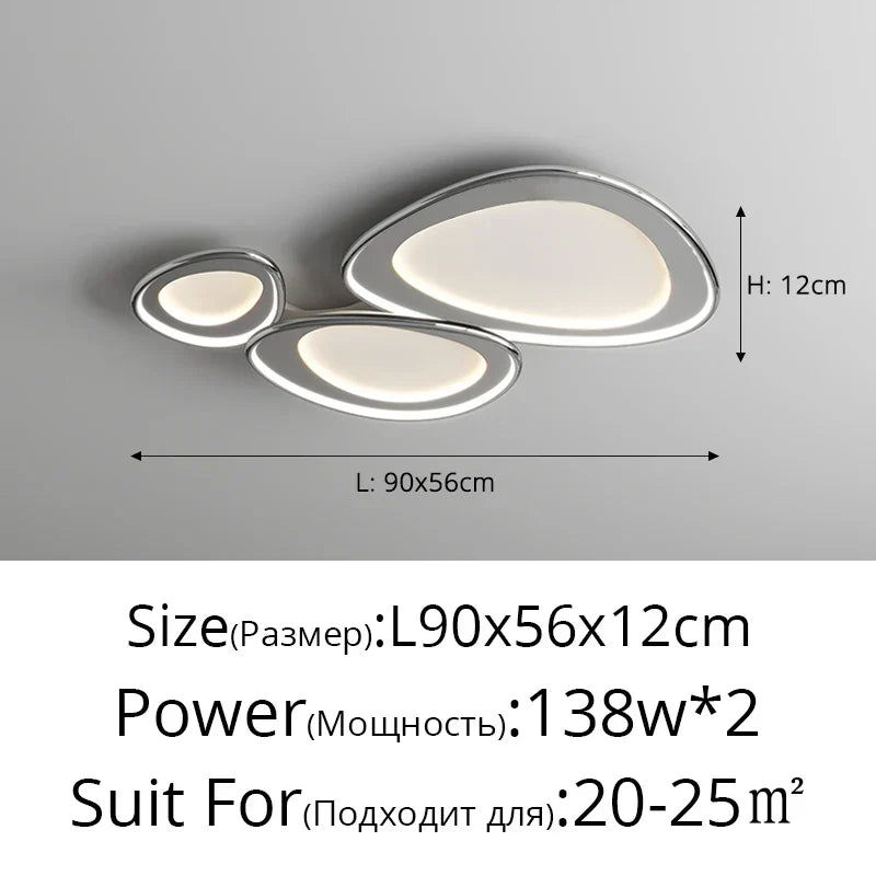 White Chrome LED Chandelier