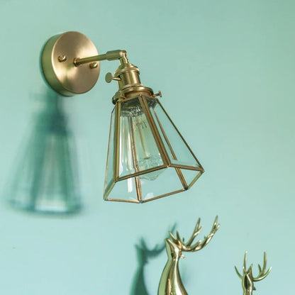 Decorbites™ Messing Glas LED Wandlampe Badezimmerspiegel Vintage Wandapplikation