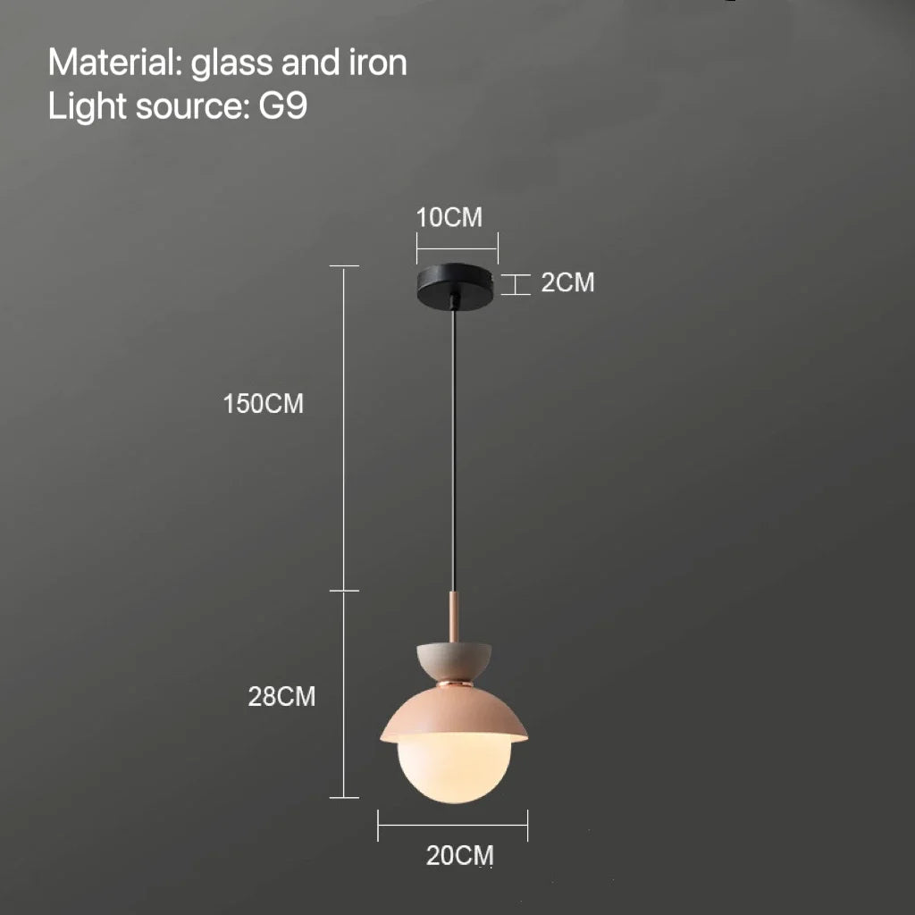 Decorbites™ Glas-Kugelleuchte: Moderne nordische Leuchte für die Einrichtung zu Hause, Küche, Esszimmer, Schlafzimmer