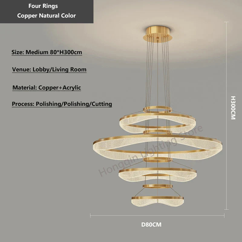 Decorbites™ Acryl Wohnzimmer Kronleuchter Pendellampe LED Hängelampe