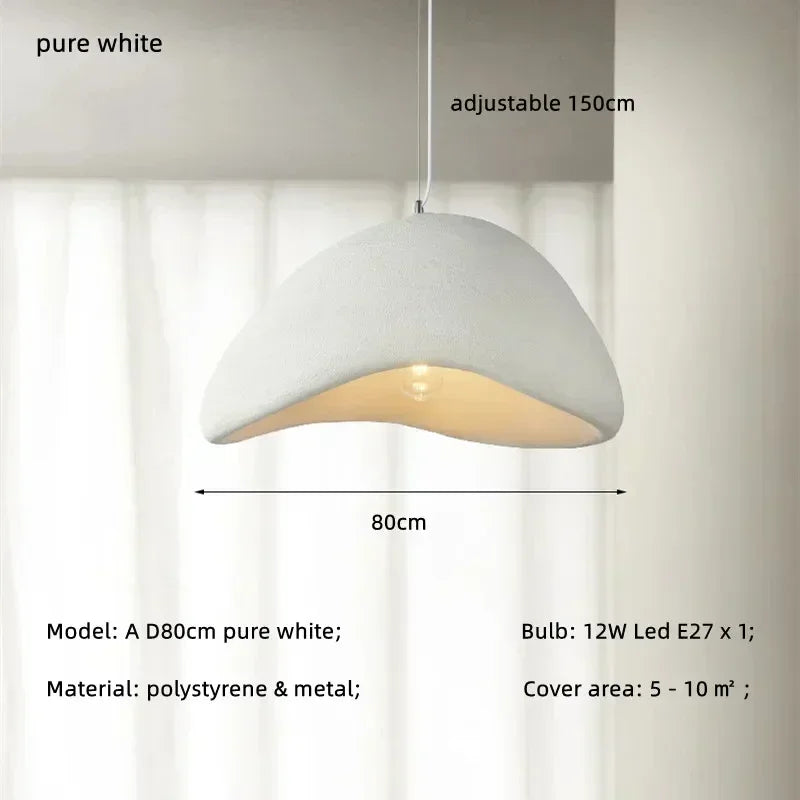 Handmade Wabi Sabi Resin Pendant Light