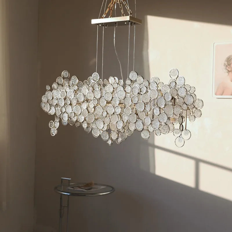 Decorbites™ Glas-LED-Kronleuchter: Moderne Luxus-Designer-Pendantleuchten für Wohnzimmer, Schlafzimmer, Arbeitszimmer